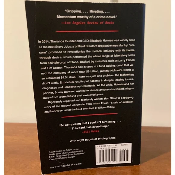 National Bestselling Book, “Bad Blood” by John Carreyrou - Picture 4 of 4